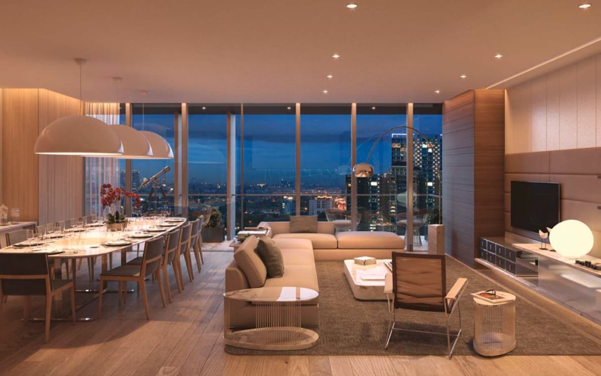 A cozy study room with a view